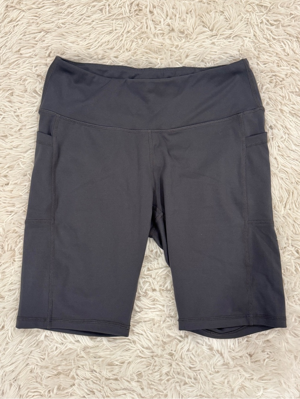Women’s Set of 3 Bike Shorts - Burgundy, Navy, Gray - Picture 4 of 6